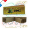 Filtres Carton perforés non blanchis Brown Buds | Lot de 50x50 | Beuz