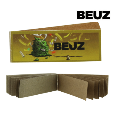 Filtres Carton perforés non blanchis Brown Buds | Lot de 50x50 | Beuz