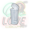 Pots transparents pop x50 | 50ml | Pots transparents pop x50 | 50ml |