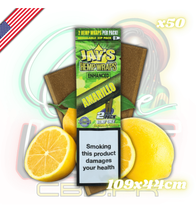 Blunts de chanvre Amarillo 25x2 | Juicy Jay's