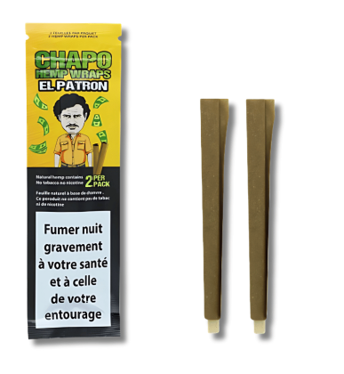Blunts de chanvre El Patron x2 | Chapo