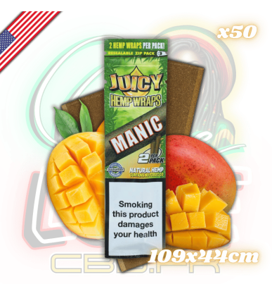 Blunts de chanvre Manic 25x2 | Juicy Jay's