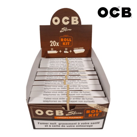Feuilles Slim King Size non blanchies + filtres | Lot de 20x32 | OCB Feuilles Slim King Size non blanchies + filtres | Lot de 20x32 | OCB