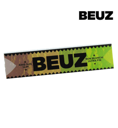 Feuilles Slim King Size non blanchies Brown | Lot de 50x32 | Beuz
