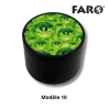 Grinder métal 50mm Green Skulls 10 | 5 parties | Faro