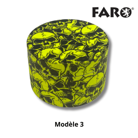 Grinder métal 50mm Green Skulls 3 | 5 parties | Faro