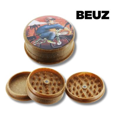 Grinders chanvre 50mm Bike x12 | 3 parties | Beuz