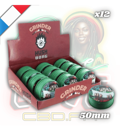Grinders chanvre 50mm Rolling x12 | 3 parties | Beuz