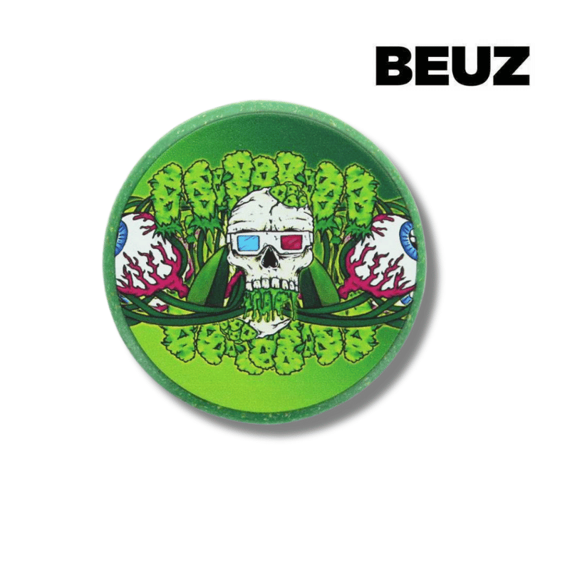 Grinders chanvre 50mm Skeleton x12 | 3 parties | Beuz