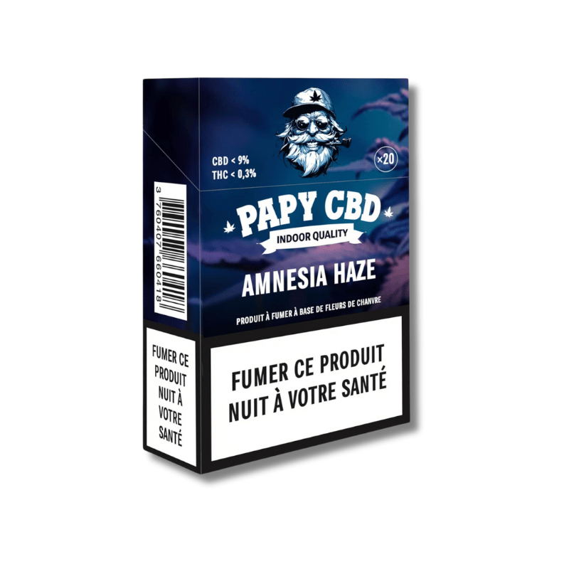 Cigarettes CBD Amnésia Haze x20 | Sans nicotine | Papy CBD