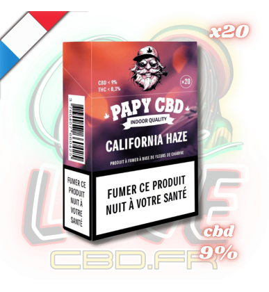 Cigarettes CBD California Haze x20 | Sans nicotine | Papy CBD