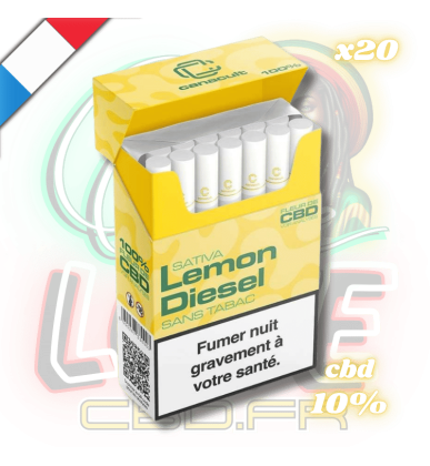 Cigarettes CBD Lemon Diesel x20 | Sans nicotine | Canacult