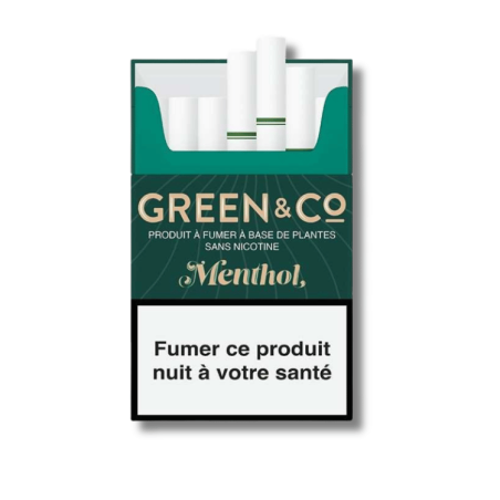 Cigarettes CBD Menthol x20 | Sans nicotine | Green&Co Cigarettes CBD Menthol x20 | Sans nicotine | Green&Co